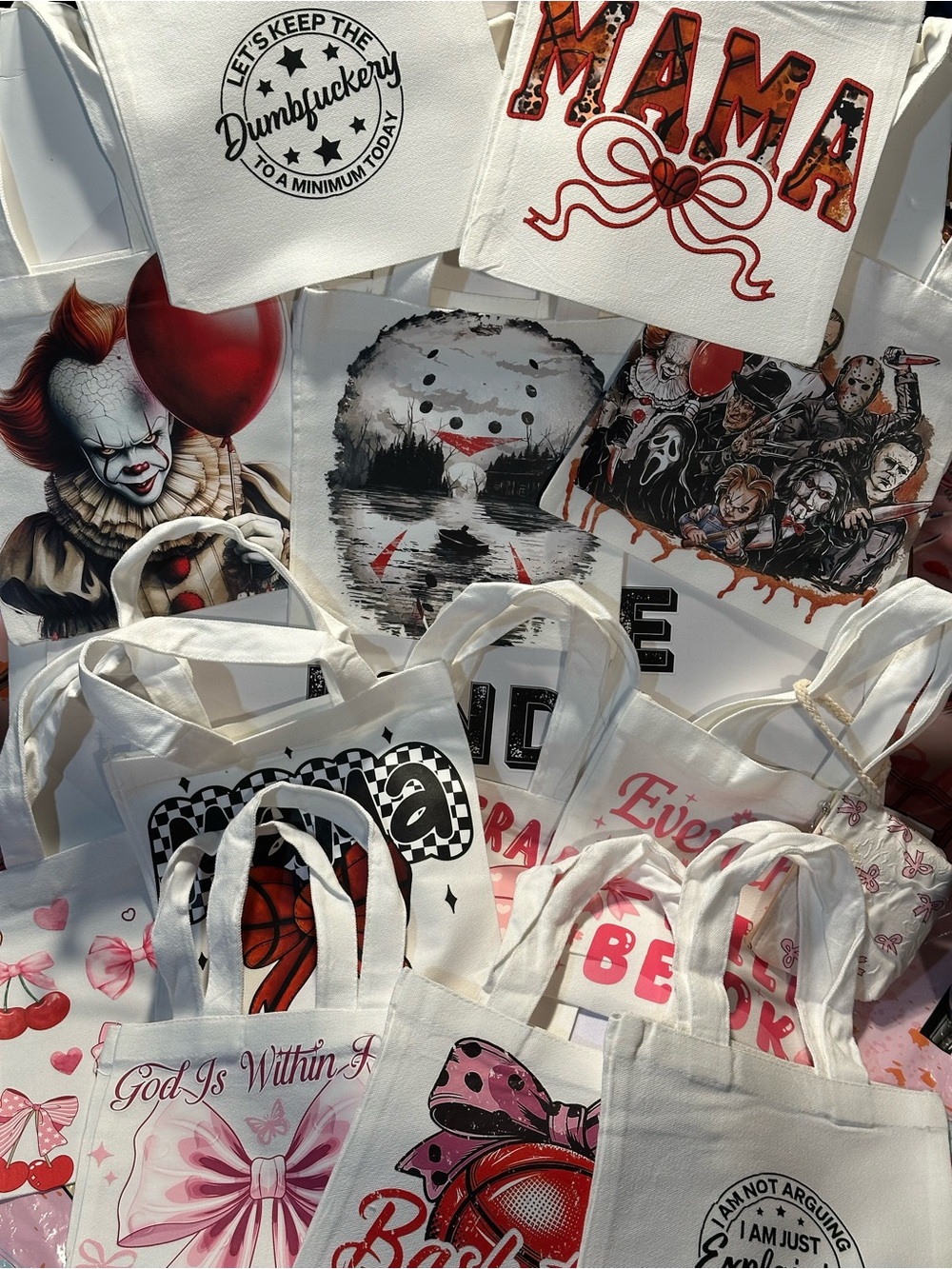 Canvas Tote Bag Bundle includes 5 items read description for details